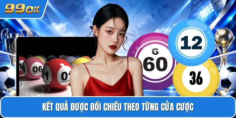 Kết quả được đối chiếu theo từng cửa cược